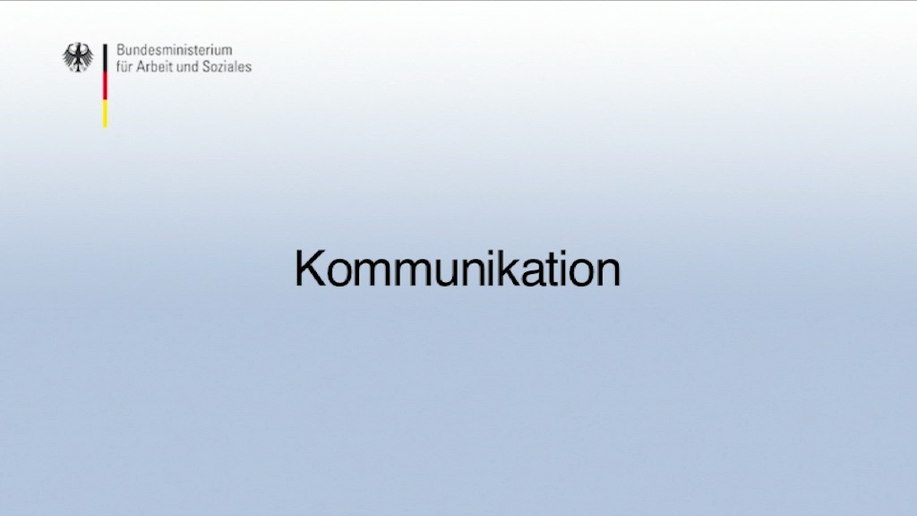 Video abspielen: Startbild zum GBS-Glossar-Video - Kommunikation