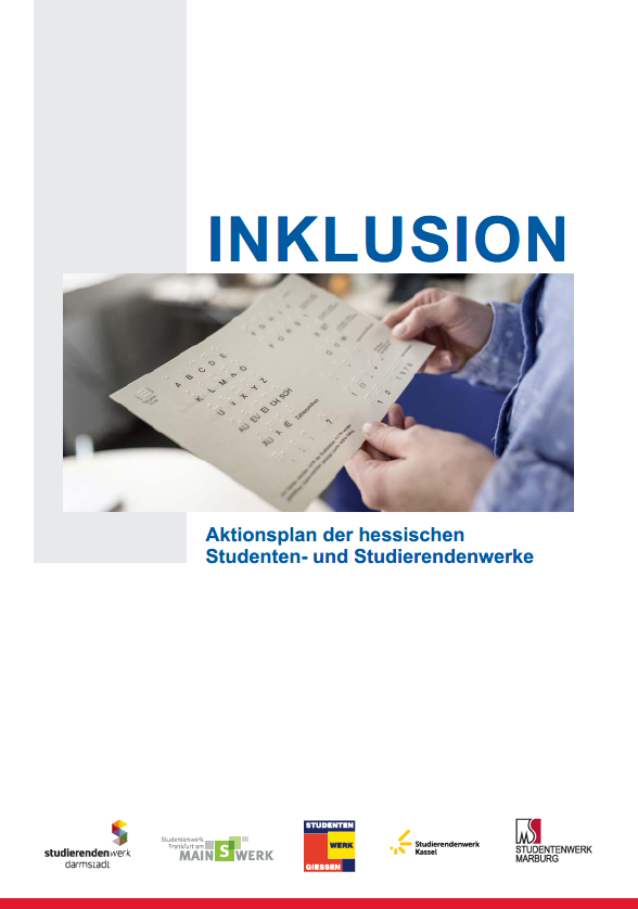 Titelbild des Aktionsplanes der hessischen Studierenden- und Studentenwerke 