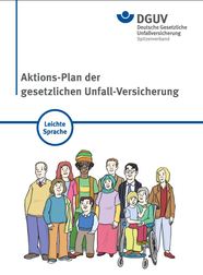 Titelbild des Aktionsplans der DGUV in Leichter Sprache