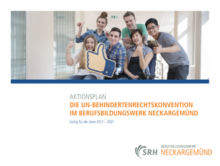 Titelseite zum Aktionsplan des Berufsbildungswerkes Neckargemünd