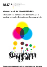 Titelbild des Aktionsplans des BMZ in Leichter Sprache