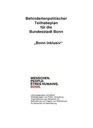 Titelbild des Aktionsplans Bonn