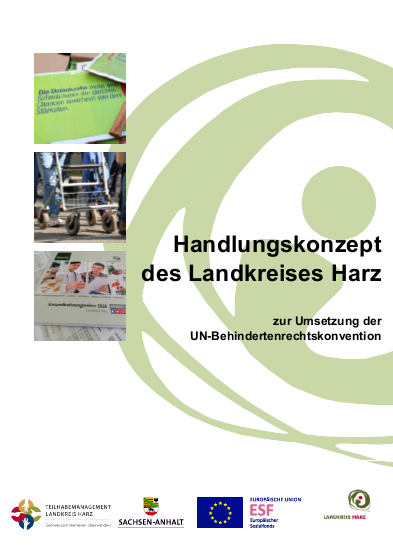 Titelbild des Handlungskonzeptes des Landkreises Harz