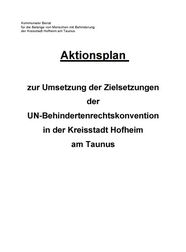 Titelbild des Aktionsplans Hofheim am Taunus