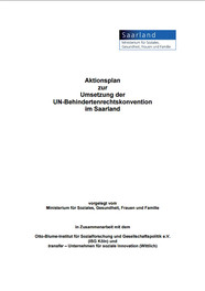 Titelbild des Aktionsplans Saarland