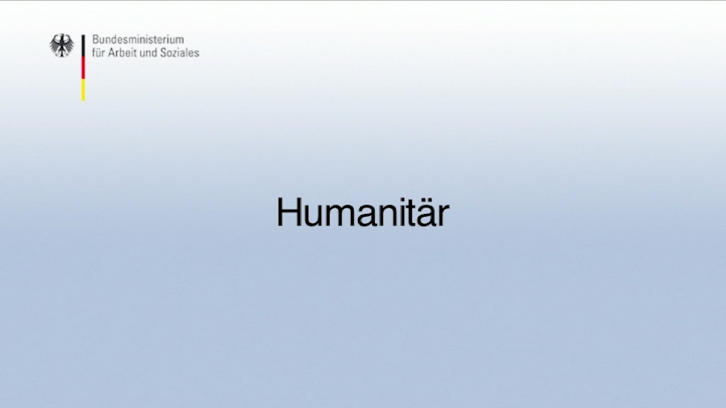 Video abspielen: Startbild zum GBS-Glossar-Video - Humanitär