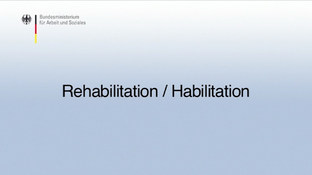 Video abspielen: Startbild zum GBS-Glossar-Video - Rehabilitation