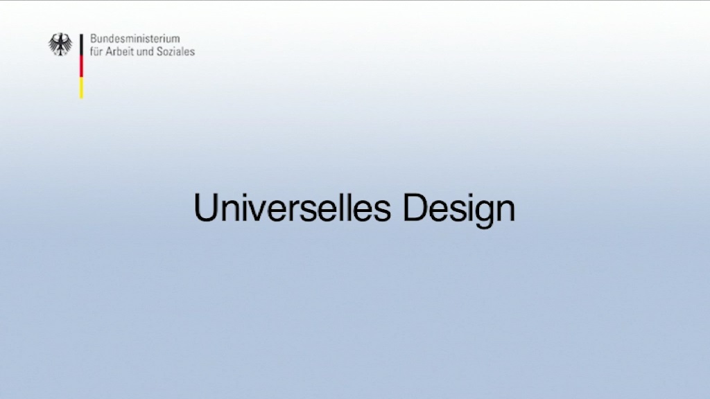 Video abspielen: Startbild zum GBS-Glossar-Video - Universelles Design