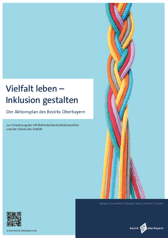 Titelbild des Aktionsplans des Bezirks Oberbayern