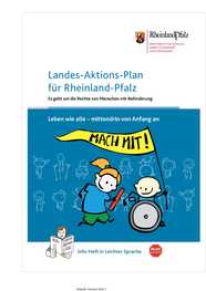 Titelbild des Aktionsplans Rheinland-Pfalz in Leichter Sprache