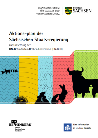 Titelbild des Aktionsplans Sachsen in Leichter Sprache