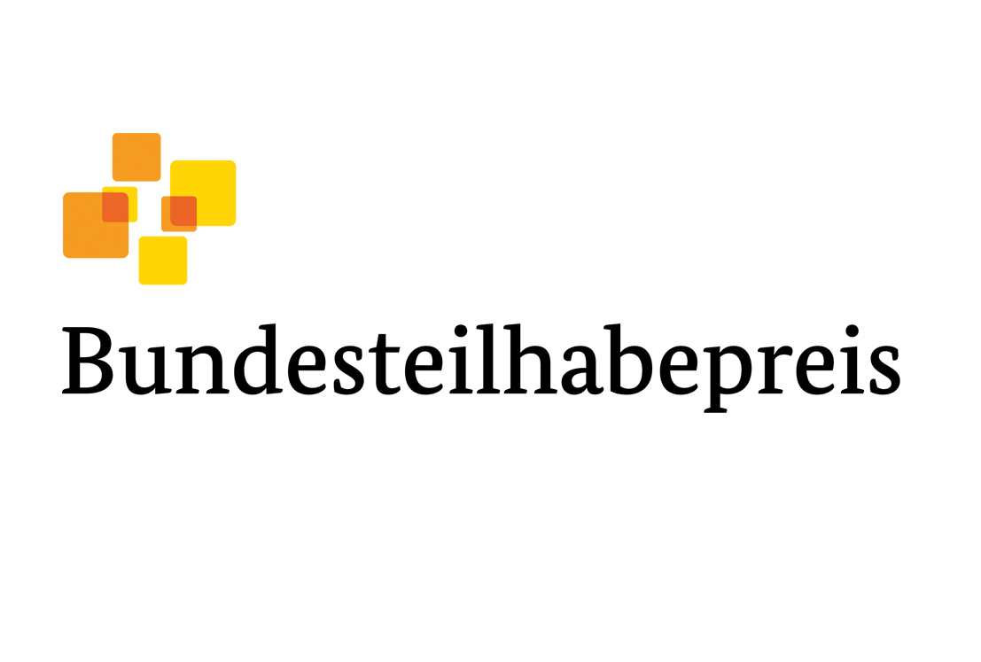 Auf dem Bild sieht man das Logo Bundesteilhabepreis