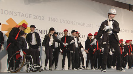 Inklusive Tanzgruppe bei den Inklusionstagen 2013